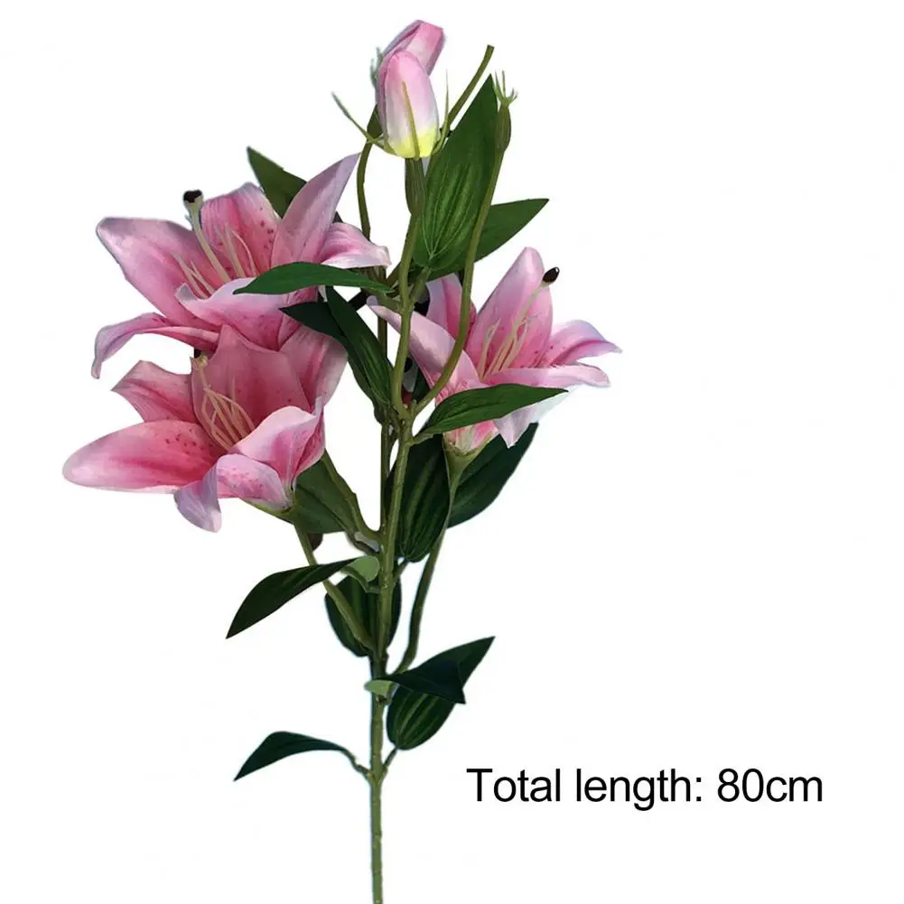 Искусственные лилии цветок ветка 1 шт. высокое качество имитация цветка Lilium