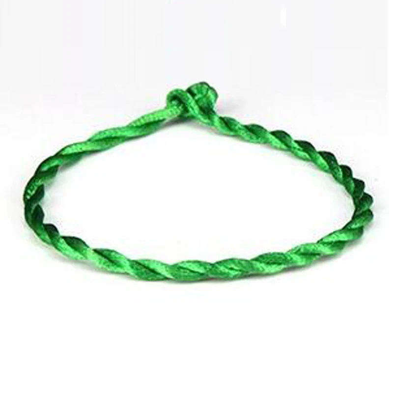 Женский и мужской браслет с красной нитью красный зеленый ручной работы