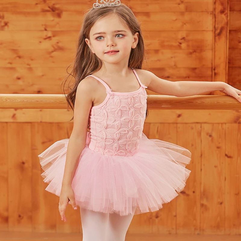 Весенний купальник Одежда для танцев балерины модель платье-трико балета с