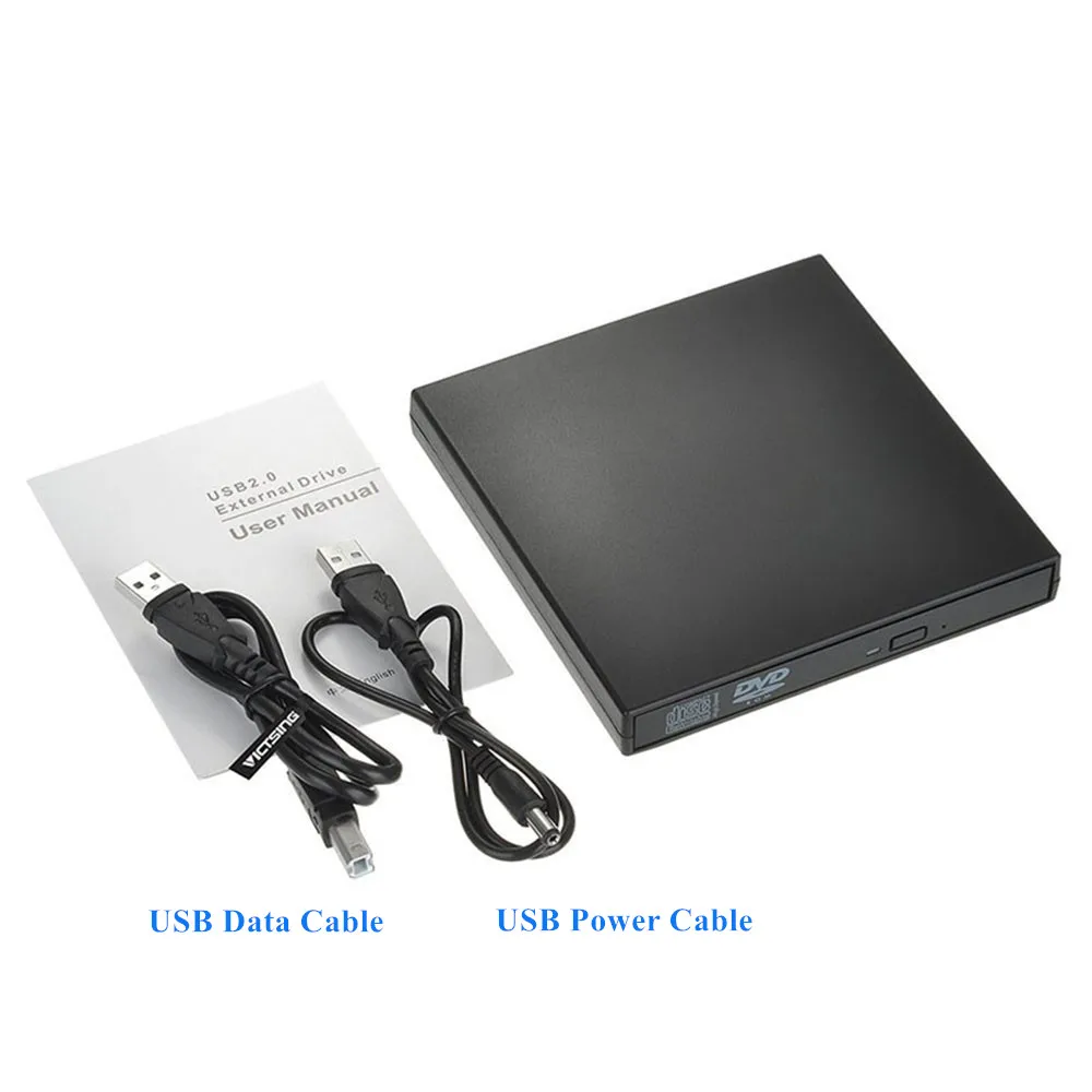 YiYaYo USB 2,0 CD RW горелки оптический привод Внешний DVD комбо CD/DVD rom плеер портативный для ноутбука компьютер Windows 7/8
