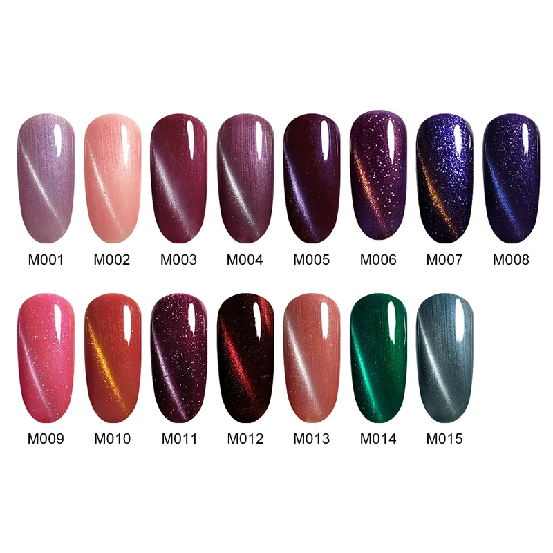 MorCat УФ гель для ногтей кошачий глаз 3D Хамелеон Искусственный лак Серебряная