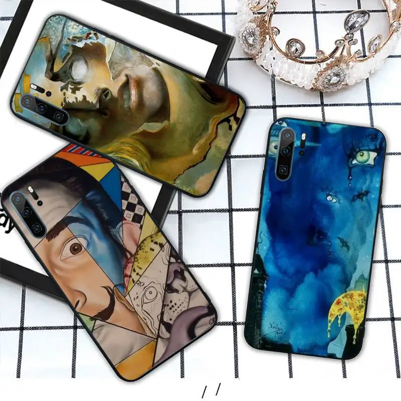 

Salvador Dali Art pattern Phone Case For Huawei honor Mate P 10 20 30 40 i 9 8 pro x Lite smart 2019 nova 5t