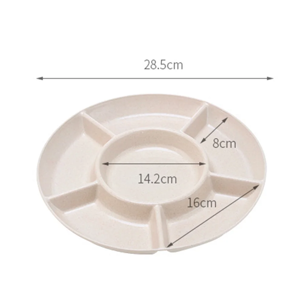 

Home Storage Tray with Compartment Plate Kitchen Plastic Dried Fruit Dessert Trays Candy Organizer Box Wedding Decoration Tray