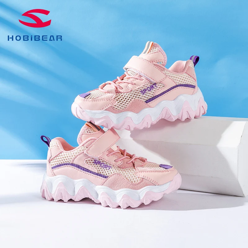 

HOBIBEAR Children Sneakers Sport Shoes Child Leisure Trainers Casual Breathable slip on shoes for kid AU6898