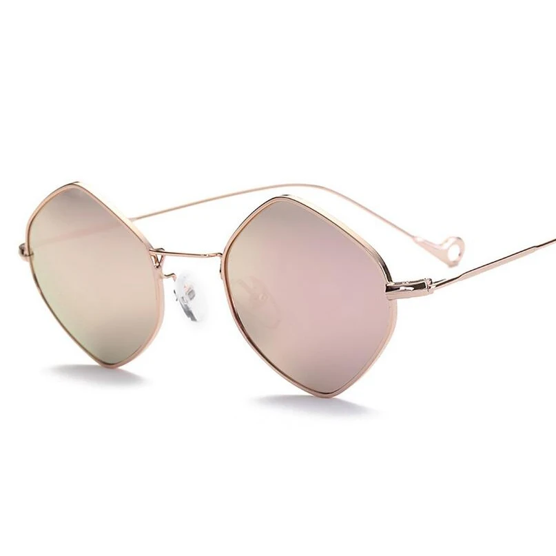 Royal Girl Small Rhombus Alloy Frame Sunglasses For Men/Women Summer Style Brand Designer Unisex Sun Glasses ss135 | Аксессуары для