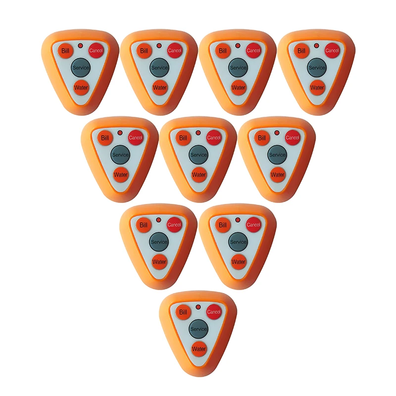 

Беспроводная система пейджинговой связи, водонепроницаемая, с 4 кнопками, 10 шт.