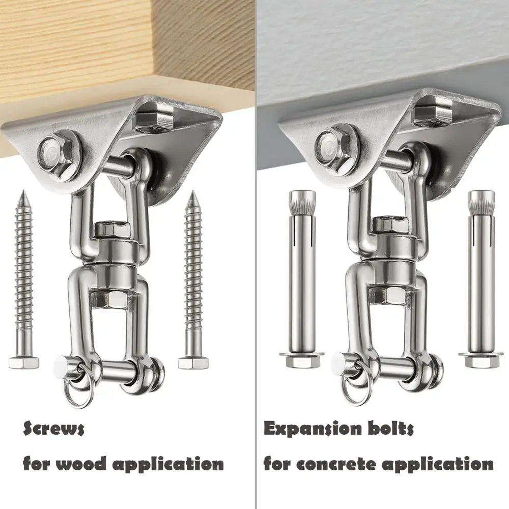Вращающийся на 360 градусов гамак для йоги стул песочница качели крюк вешалка