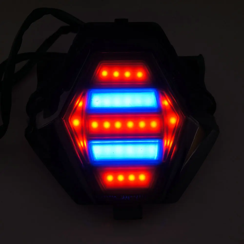 Мотоцикл задний светодиодный проблесковый мигающий свет стоп сигнал мигалка