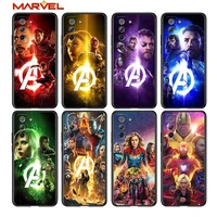 marvel hero colorful for samsung galaxy s21 ultra plus note 20 10 9 8 s10 s9 s8 s7 s6 edge plus black soft phone case