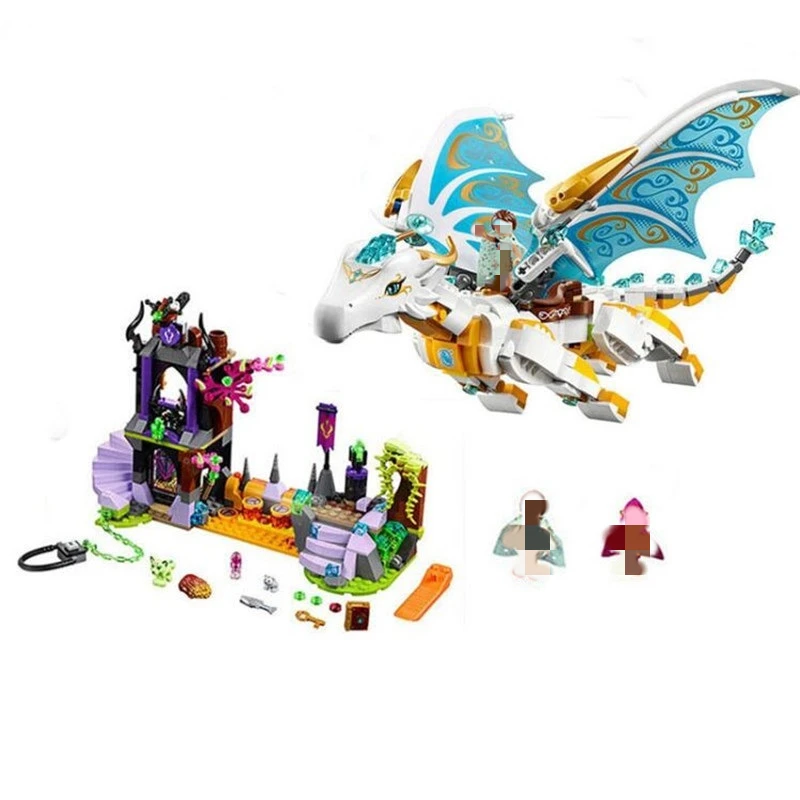Строительные блоки девочки из кирпичиков Queen Dragon's Rescue серии Elf совместимые с