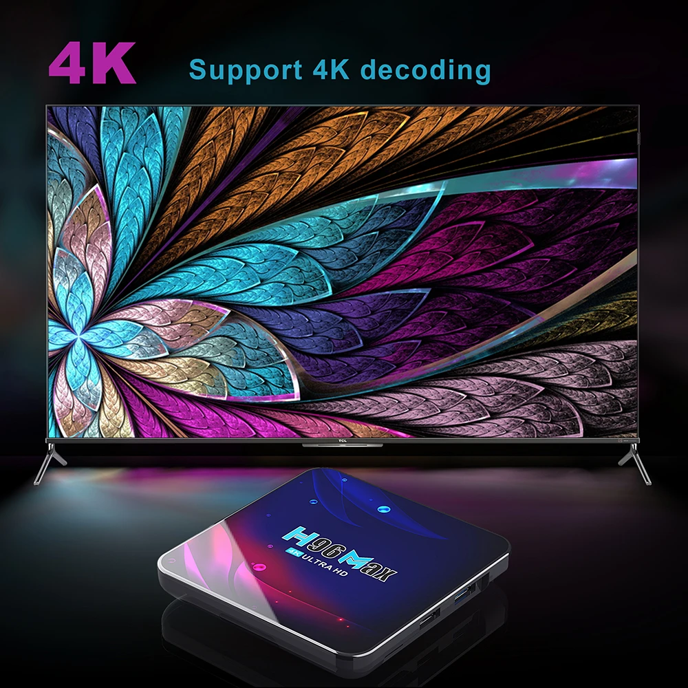 H96 Max V11 Android 11 ТВ-приставка 4G RAM 64G ROM RK3318 Четырехъядерный процессор 2 4G/5G Dual Wifi 3D 4K Ultra