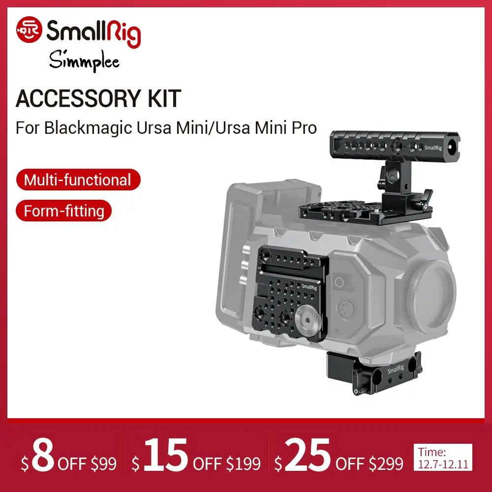 Набор аксессуаров для камеры SmallRig Blackmagic URSA Mini включая верхнюю ручку боковую