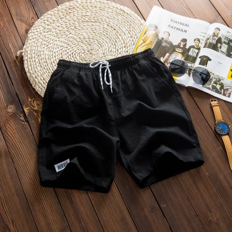 

Hot 2021 Newest Summer Casual Shorts Men's Cotton Fashion Style Man Home Shorts Asian Size Men Male With Pocket casual shorts