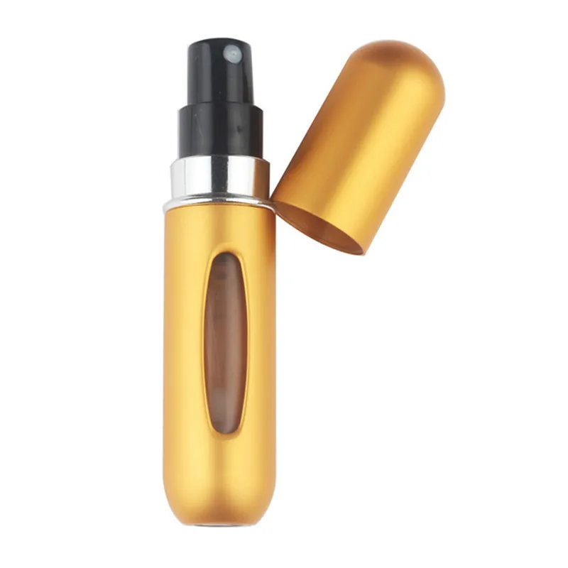 Fashion Mini Refillable Perfume Bottle Canned Air Spray Bottom Pump Perfume Atomization for Travel 5ml Travel needs - Цвет: HLYHTHT005-9