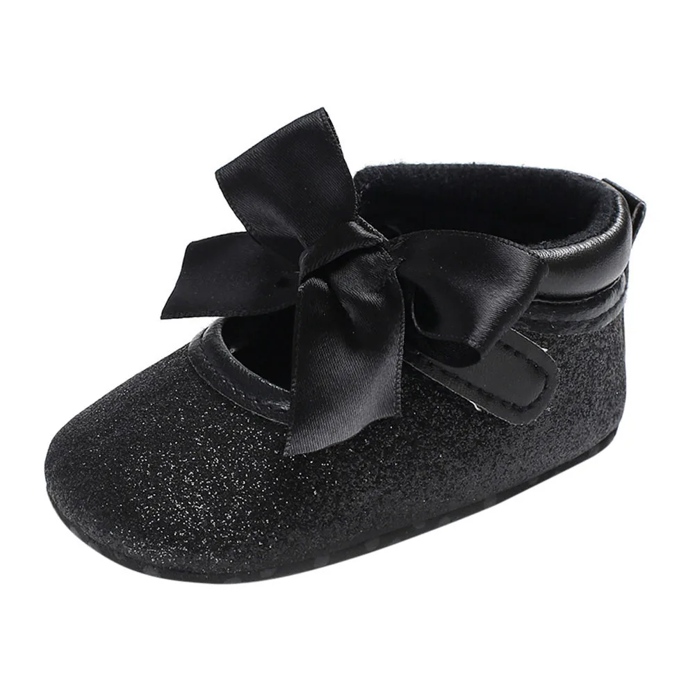 Милые детские туфли моды 2019 года с бантом для новорожденных малышей девочек на мягкой подошве кроватки.