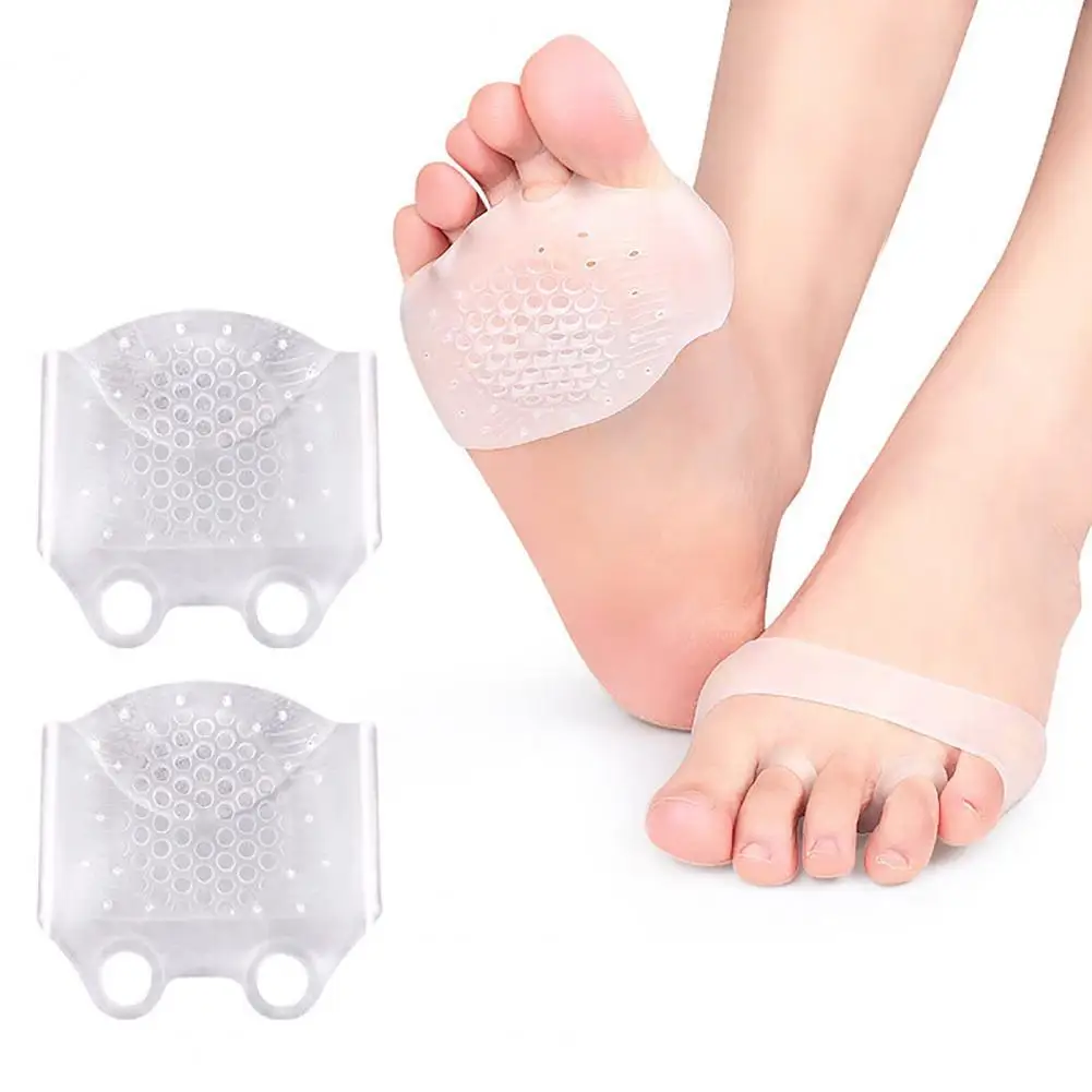

Forefoot Care Sleeve Decompression Nonslip Transparent Silicone Fore Foot Cushion for Dancer