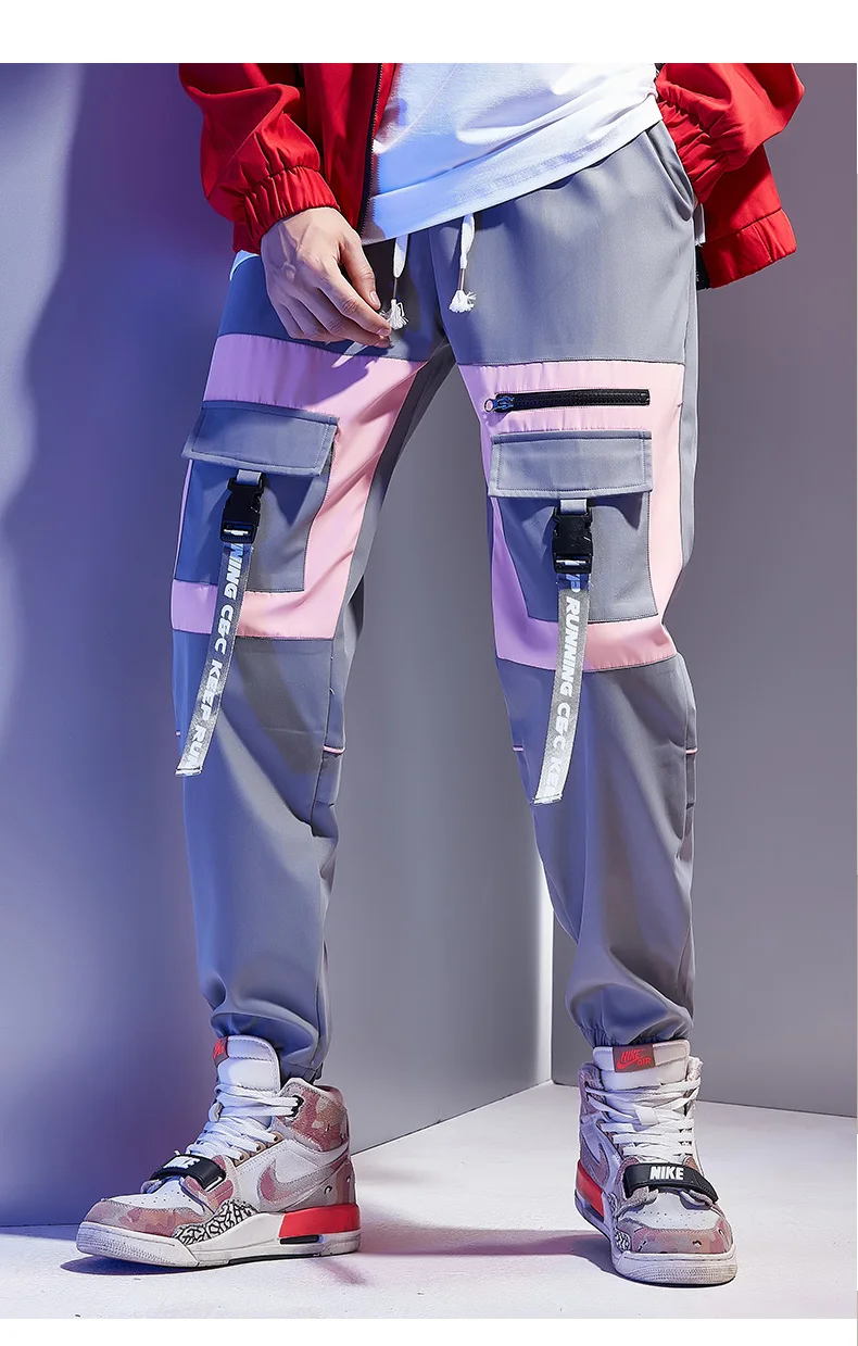 Streetwear Hip Hop Cargo Pants For Mens Pants Fashions Multi-Pocket Black Men Trousers Male Harajuku Sweatpants Joggers