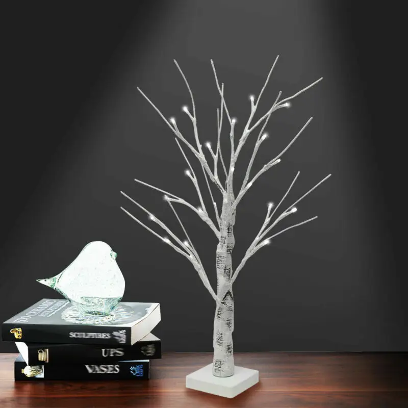 60 см белое пасхальное дерево с подсветкой декоративные пасхальные яйца для