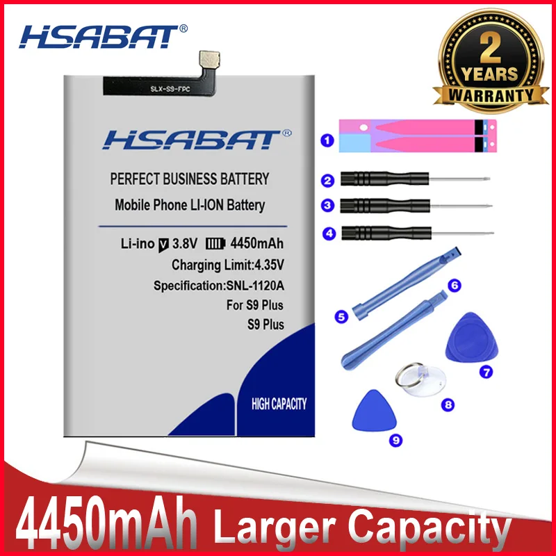 Аккумулятор HSABAT 0 Cycle 4450mAh для HOMTOM S9 Plus S9Plus высококачественный Сменный аккумулятор