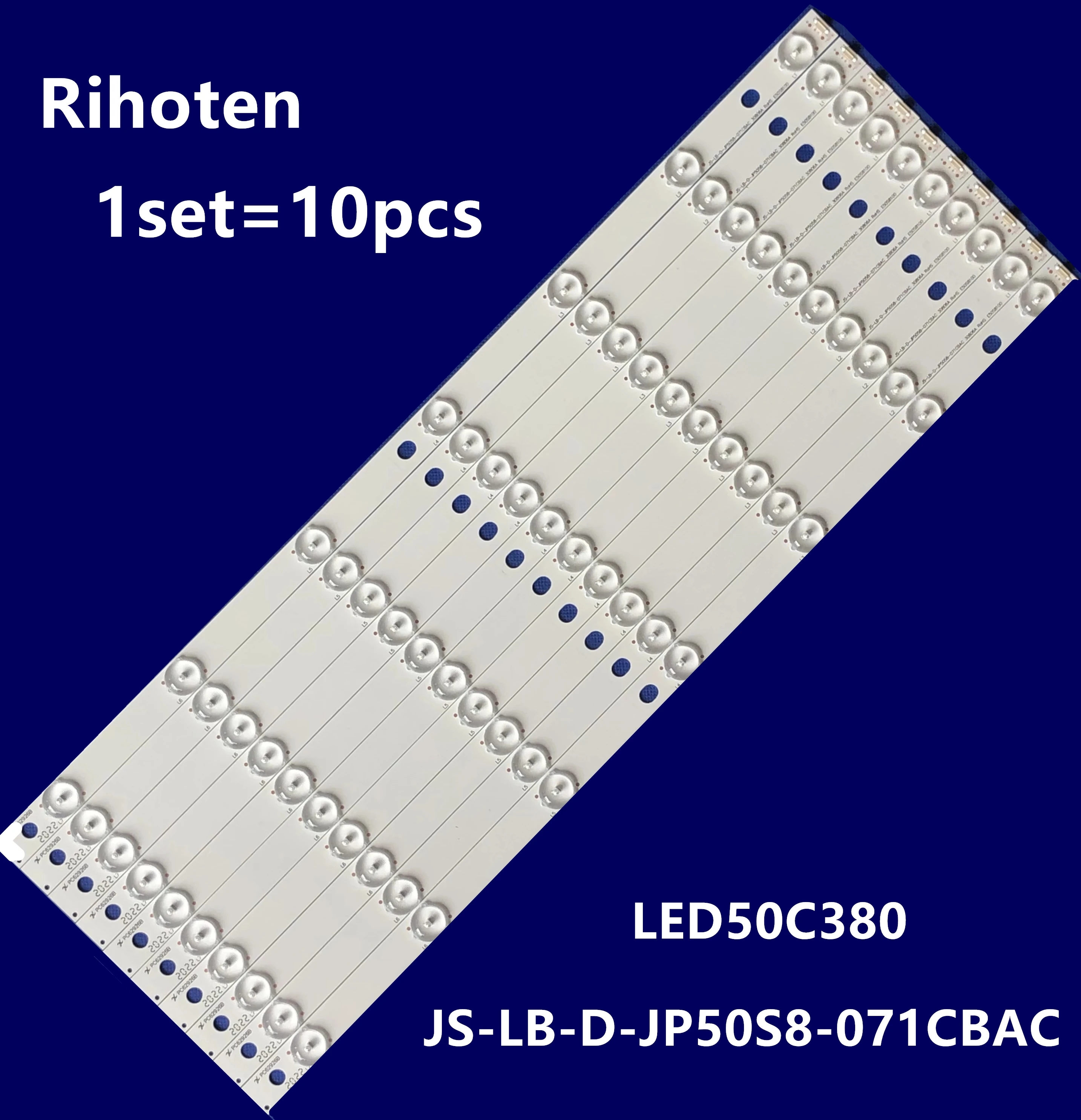 

7LED(6V) 516MM LED Backlight for LED50C380 JS-LB-D-JP50S8-071CBAC JP5058 30806A E50S8100 PC62926B T500HVN01.0 V500HJ1-PE8 PE1