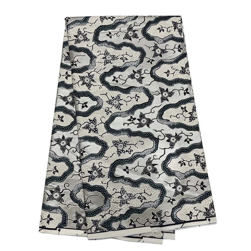 2019 лучшее качество настоящий nigerianPrinted в ткани Африканский воск блок 100% хлопок 6