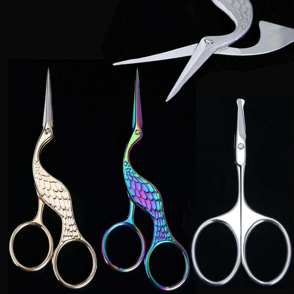 Хамелеоновые ножницы для бровей нержавеющая сталь удаления волос маникюрные