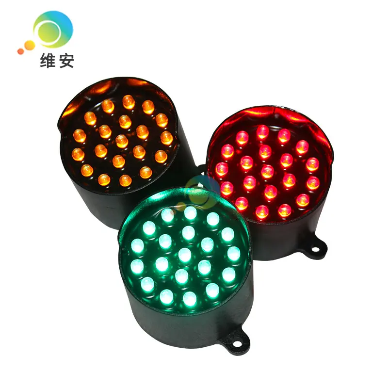 DC12V high brightness wholesale price 52mm diameter yellow LED pixel cluster traffic light replacement | Безопасность и защита