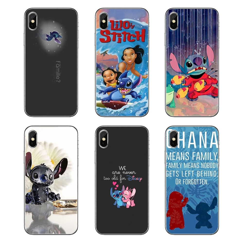 Силиконовая сумка чехол для Huawei Honor 8 8C 8X9 10 7A 7C mate 20 Lite Pro P Smart Plus &quotЛило и Стич&quot Ohana