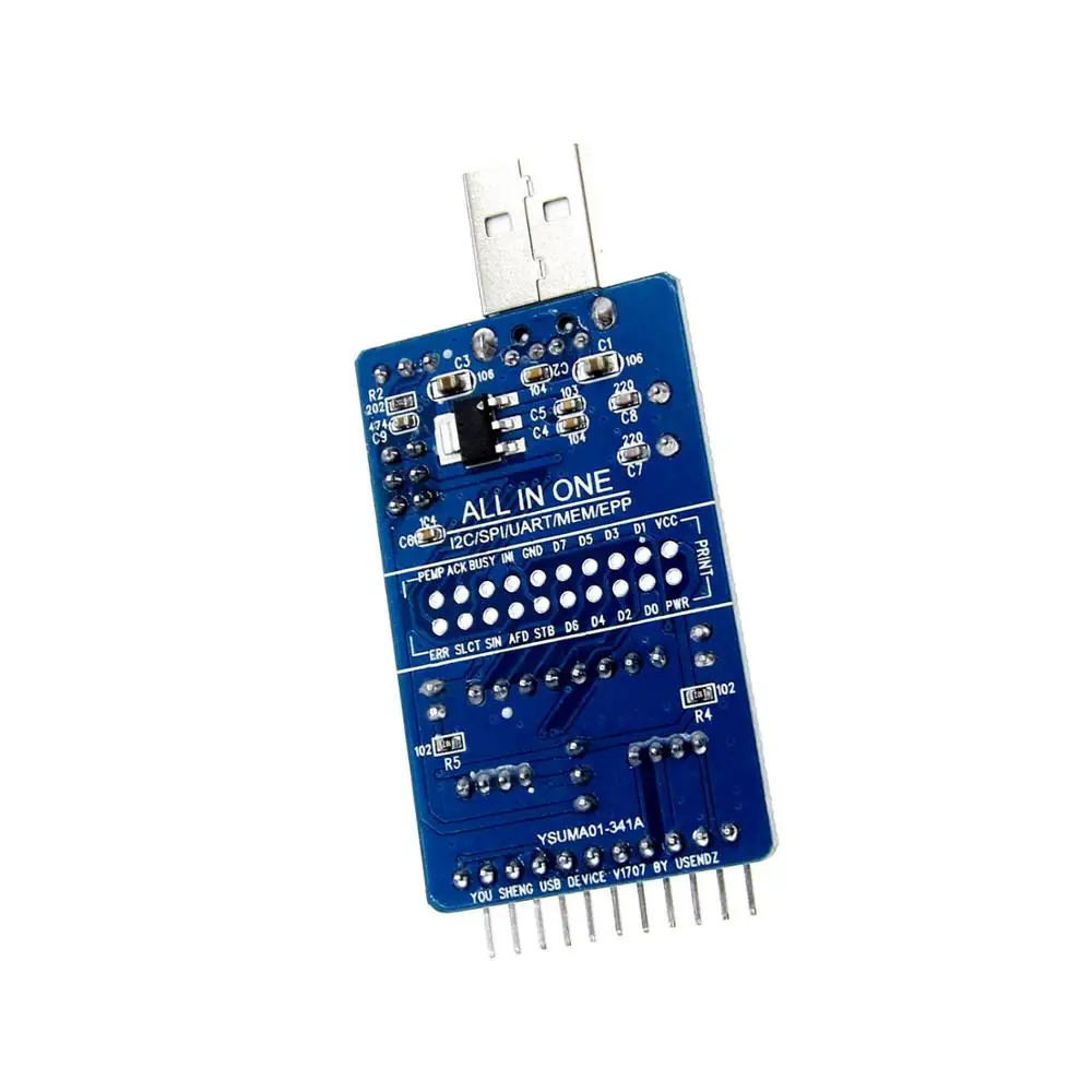 Преобразователь CH341A USB в SPI I2C IIC UART TTL ISP серийная кисть для отладки RS232 RS485|Детали и