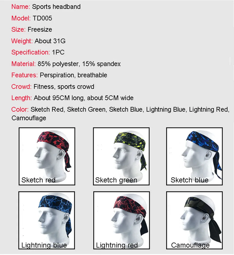 Повязка на голову для занятий спортом мужчин и женщин |