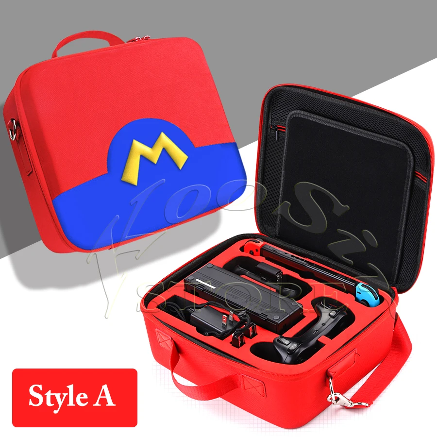 Новейший роскошный большой чехол Nintendo Switch сумка для консоли switch красная из ЭВА