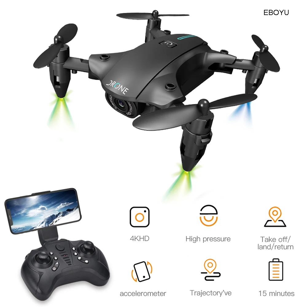 EBOYU H2 дрона с дистанционным управлением 2 4 г складной Дрон Wi Fi FPV 4K HD Камера