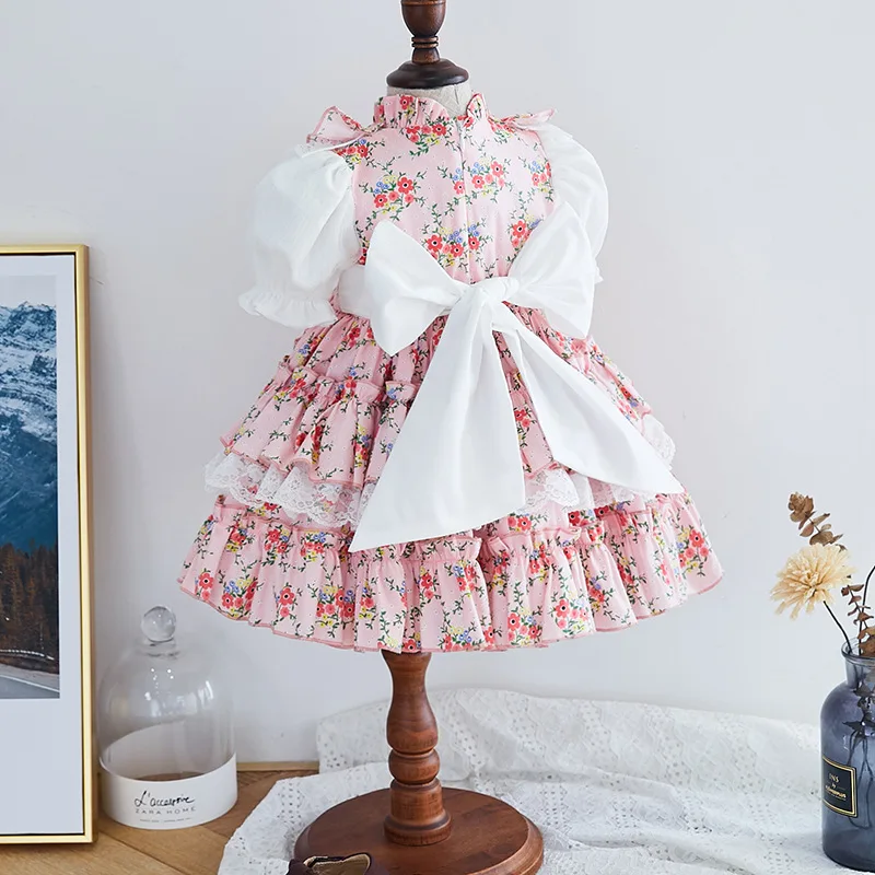 Испанское платье для девочек королевские костюмы Детские свадебные платья