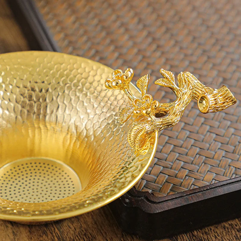 Набор для чая ручной работы из чистой меди набор утечки Рельефный цветок сливы