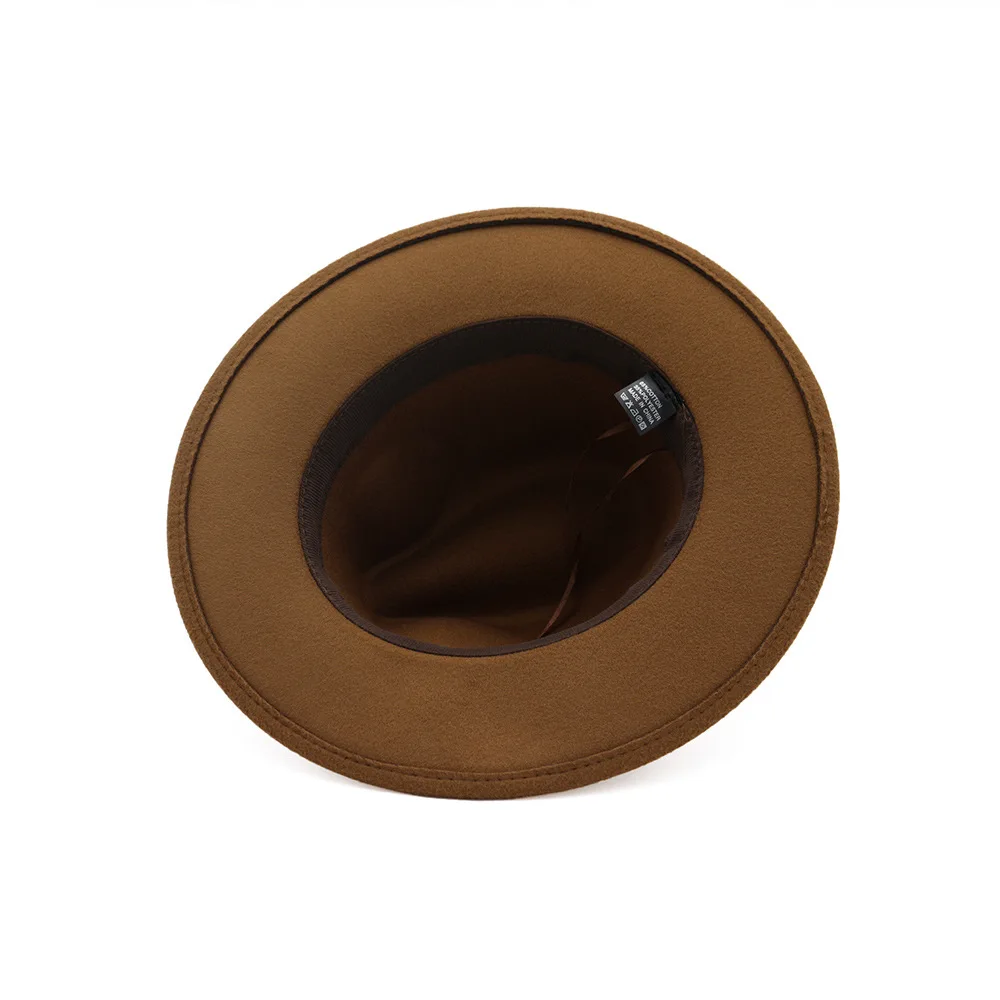 2019 осенняя и зимняя одноцветная шляпа с полями для путешествий федора джаз