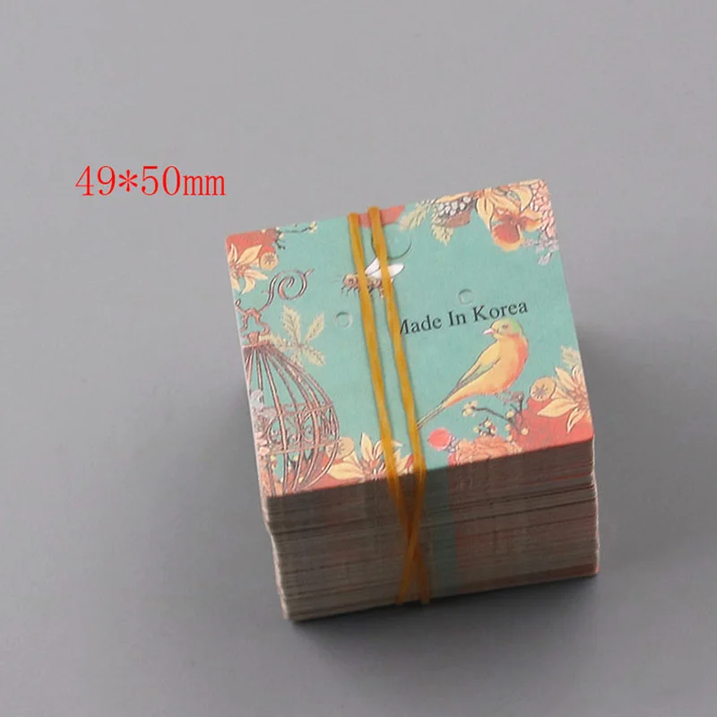 20 шт./лот серьги и ожерелья картонные витрины для упаковки сережек подвесная