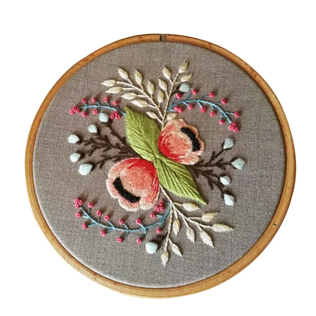 Трехмерный цветок DIY Набор для вышивания ткани подарок начинающих Цветочная