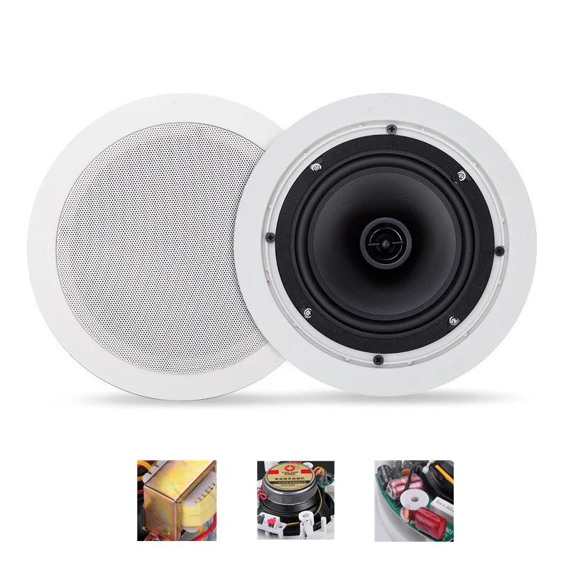 Коаксиальный потолочный динамик с фиксированным - Цена: 2 597,14 руб.