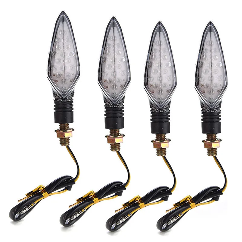 2 шт. универсальные светодиодные фонарики для мотоциклов 12 В | Сигнальные огни в