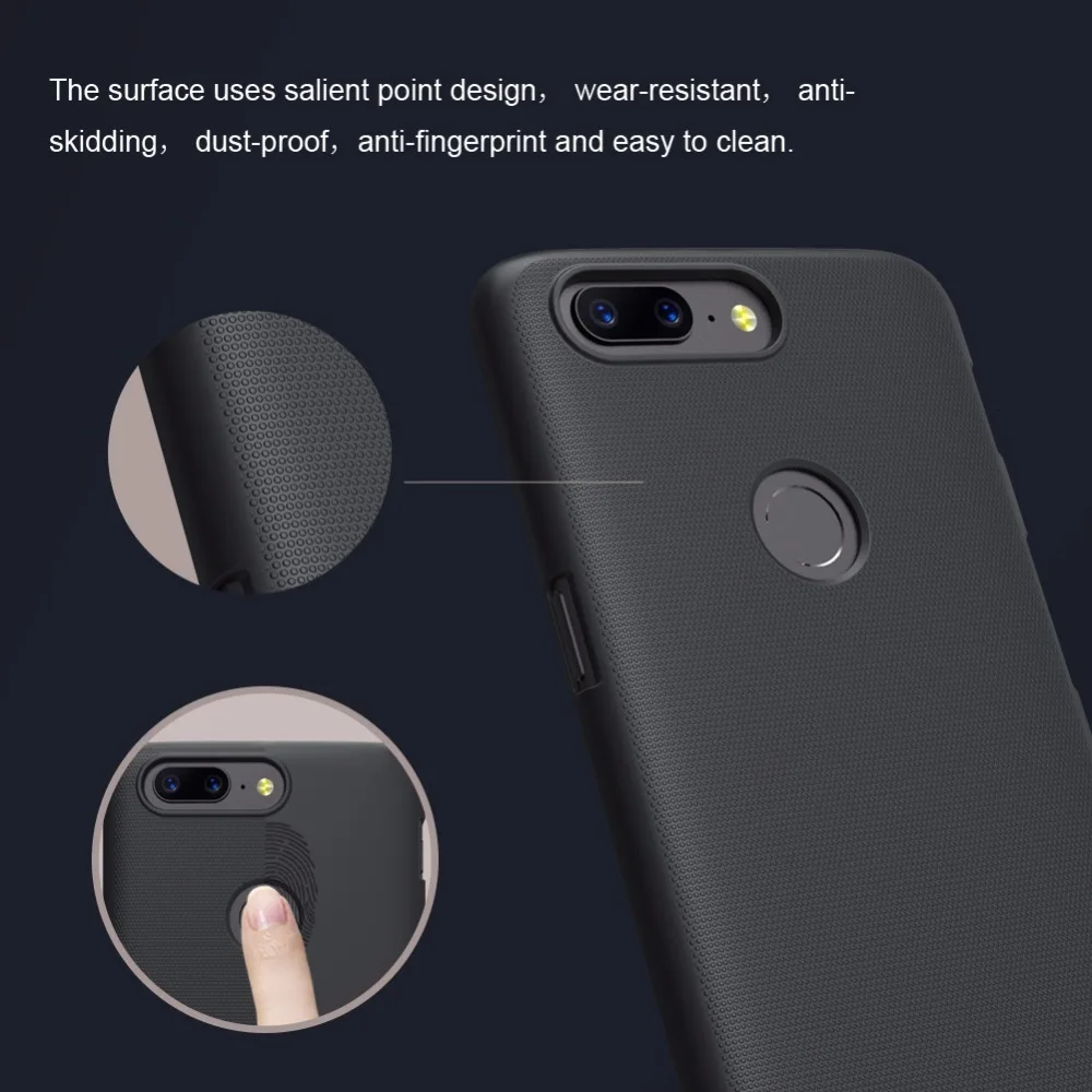 Чехол для Oneplus 5T чехол NILLKIN Super Frosted Shield матовая задняя крышка чехол с подарком