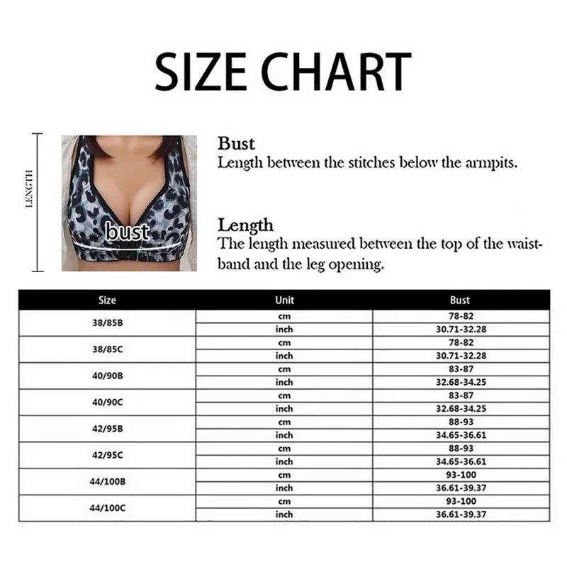 

WENYUJH Sexy Leopard Push Up Bra For Women Fashion Front Closure Underwear Wire Free Girl Lingerie Wide Strap Female Bralette