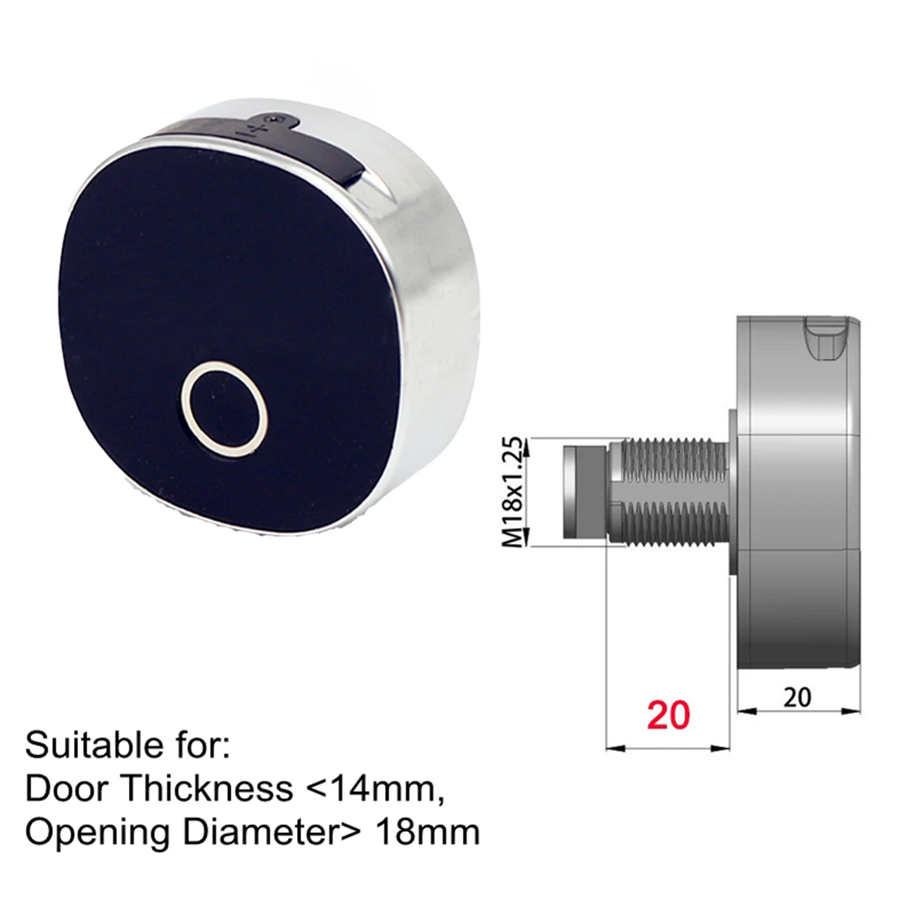 

1Pc Smart Fingerprint Lock Door Lock Digital Electronic Lock Security Alarm File Drawer Office Cabinet Lock Zinc Alloy