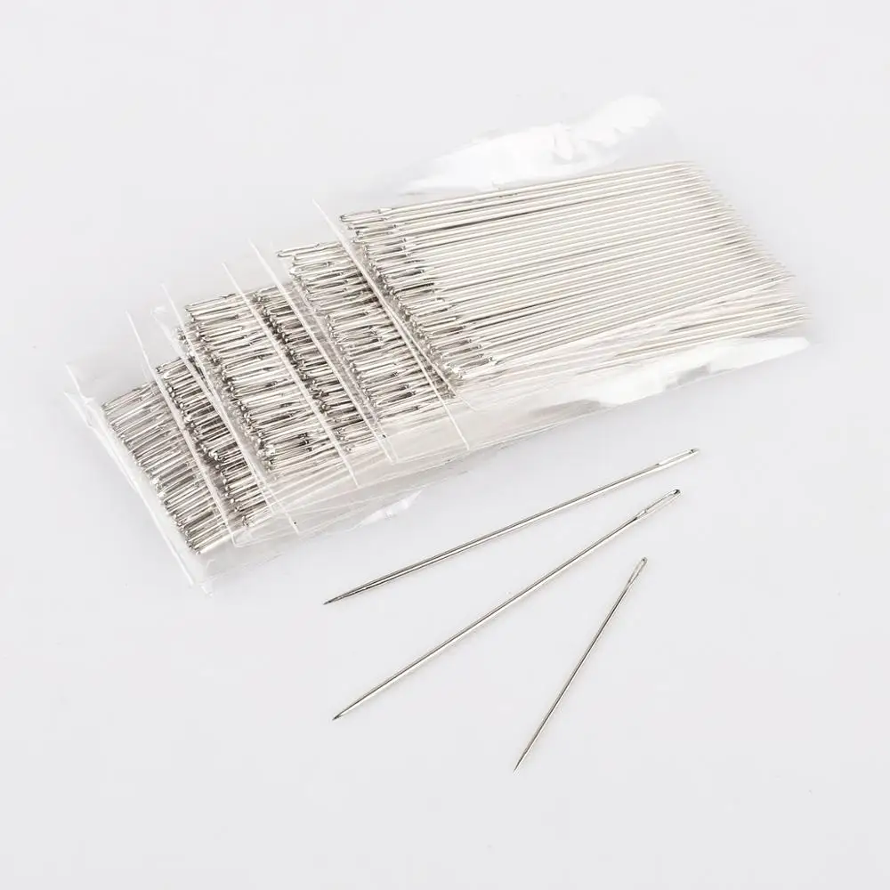 25pcs Needles Craft Embroidery Tool Large Eye Sewing Hand Needle With Threader Home DIY | Дом и сад