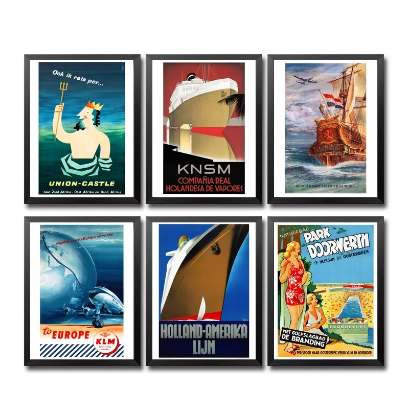 

Netherlands Vintage Travel Poster