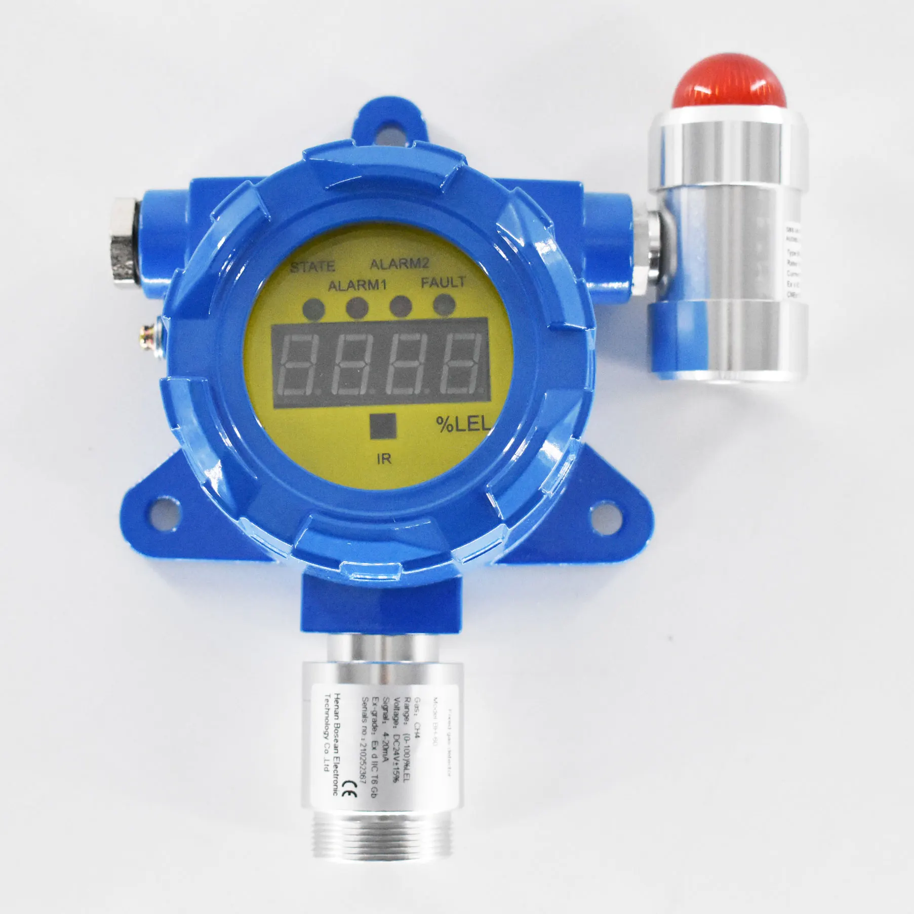 

CH4 Fixed BH-60 Gas Detector WIth Display Digital Industrial Gas methane alarm detector Gas Monitor