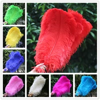 wholesale 50pcs natural ostrich feather 55 60cm natural white big pole feathers for crafts wedding decorations plumes