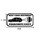 Виниловая наклейка для автомобиля с извлечением парашюта, 20 х9, 7 см