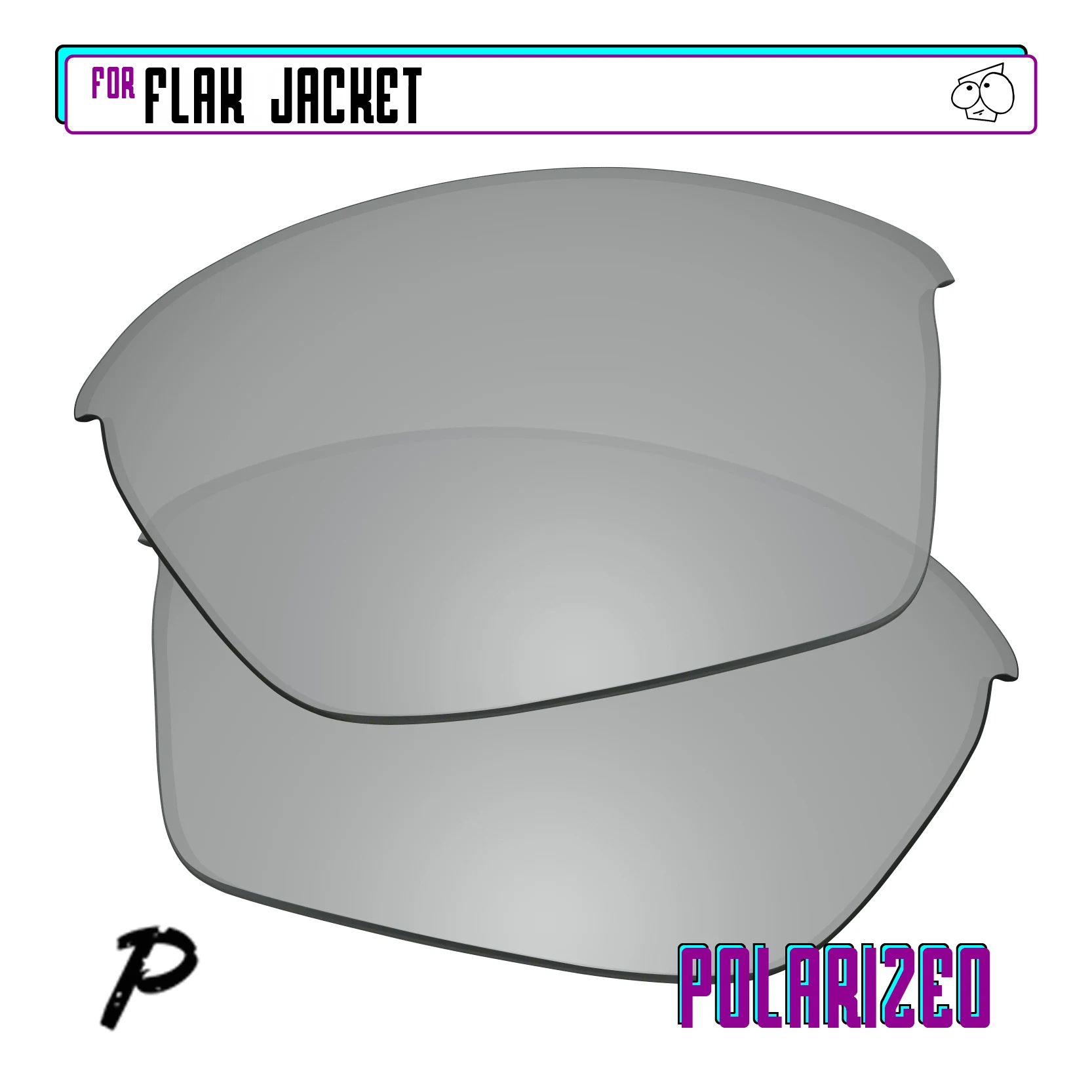 

Ezreзаменить поляризованные Сменные линзы для-Окли Flak солнечные очки к куртке-серебро P