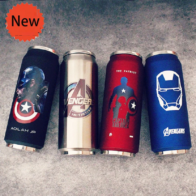 Оригинальные чайные кружки из нержавеющей стали термос мстители супергероя
