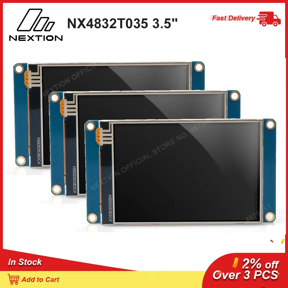 Nextion NX4832T035 полноцветный 3 5 &quotHMI Inteligent резистивный сенсорный экран UASRT TFT LCD модуль